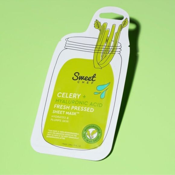 $3 πβSweet Chef Celery + Hyaluronic PLUMPING SHEET MASKβ π - Picture 4 of 4
